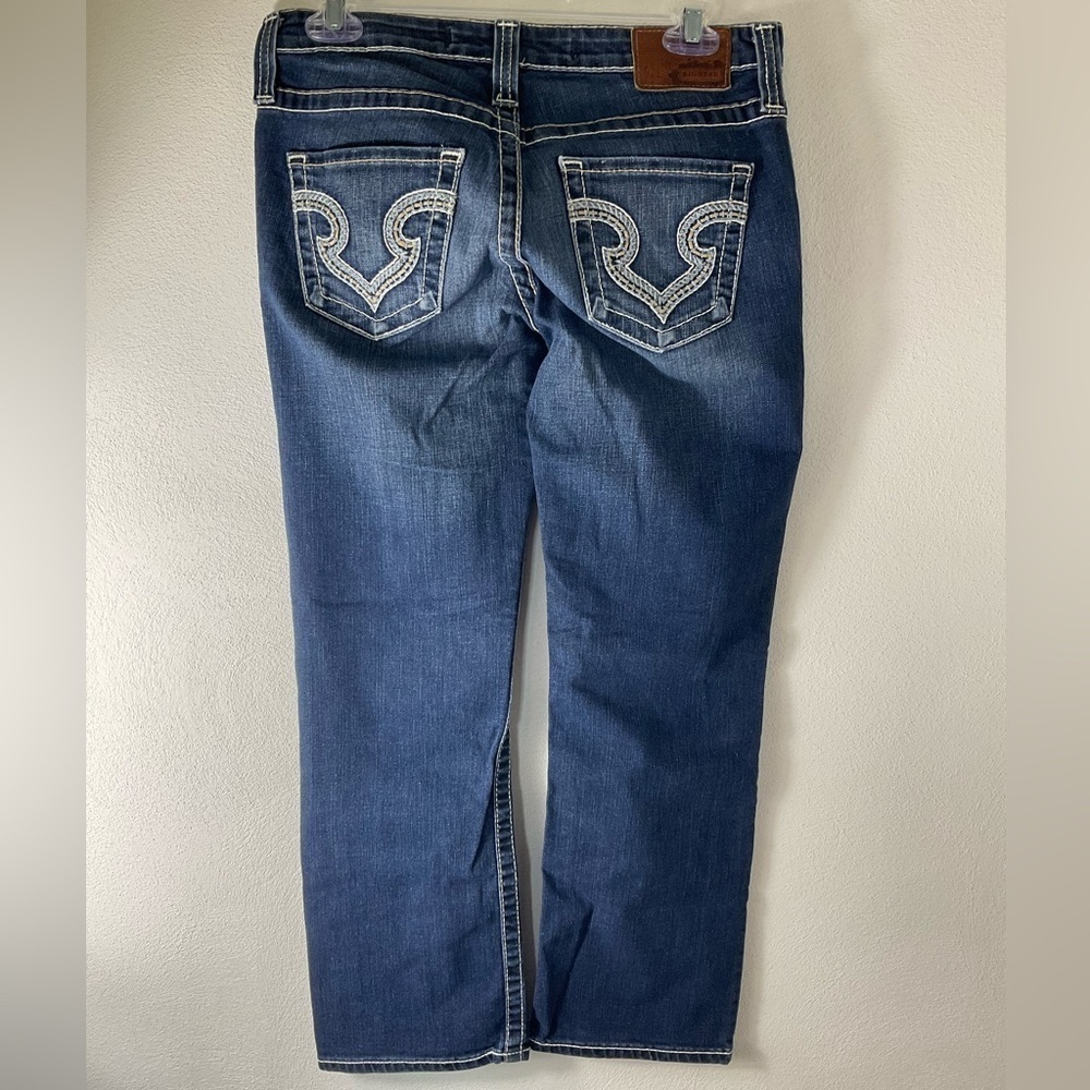Big Star Remus Low Rise Fit Crop Capri Blue Jeans Sz 28